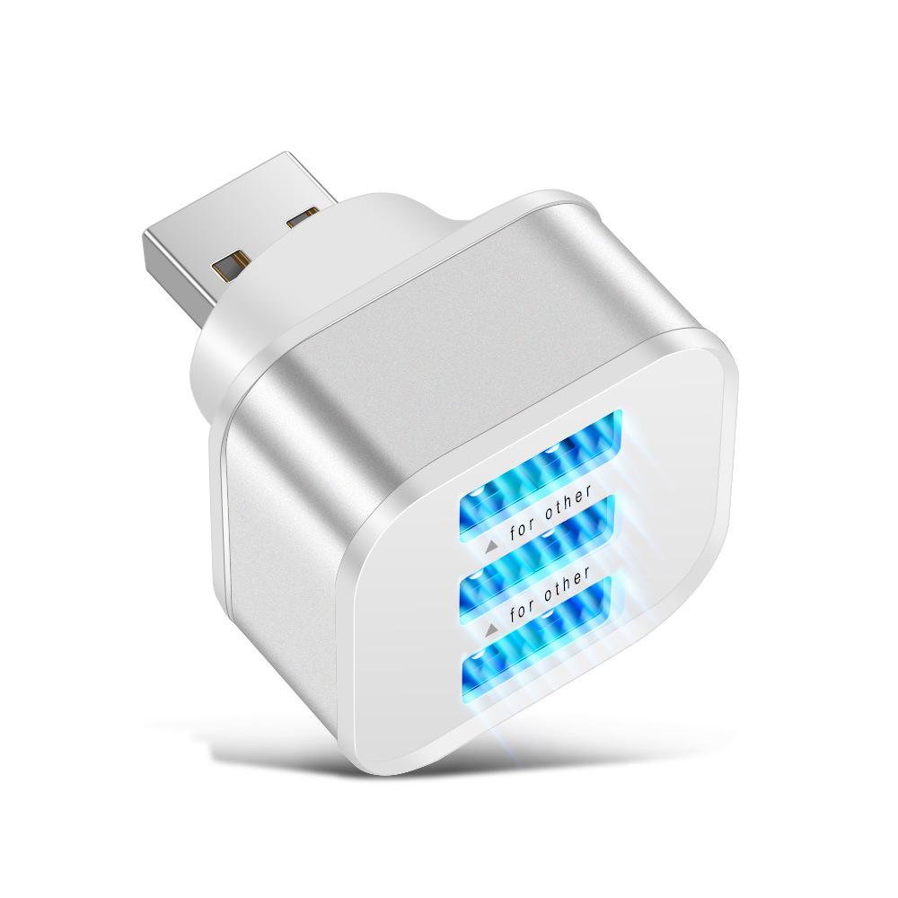 USB 2.0 HUB 3-port Expander(Silver) - Shopkiz.com