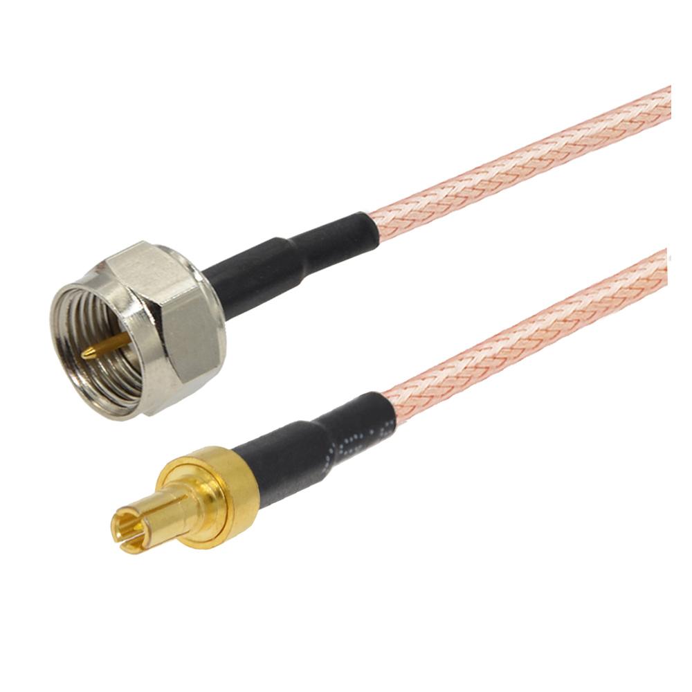 10cm F Male To CRC9 Male Coaxial RF Cable RG316 Jumper Cable - Shopkiz.com
