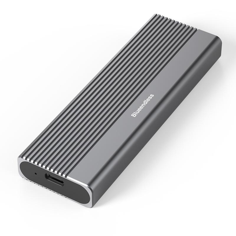 Blueendless 2818SN M.2 Nvme / Sata Dual-protocol Mobile Hard Disk Box with Type-C to USB-A Cable - Shopkiz.com