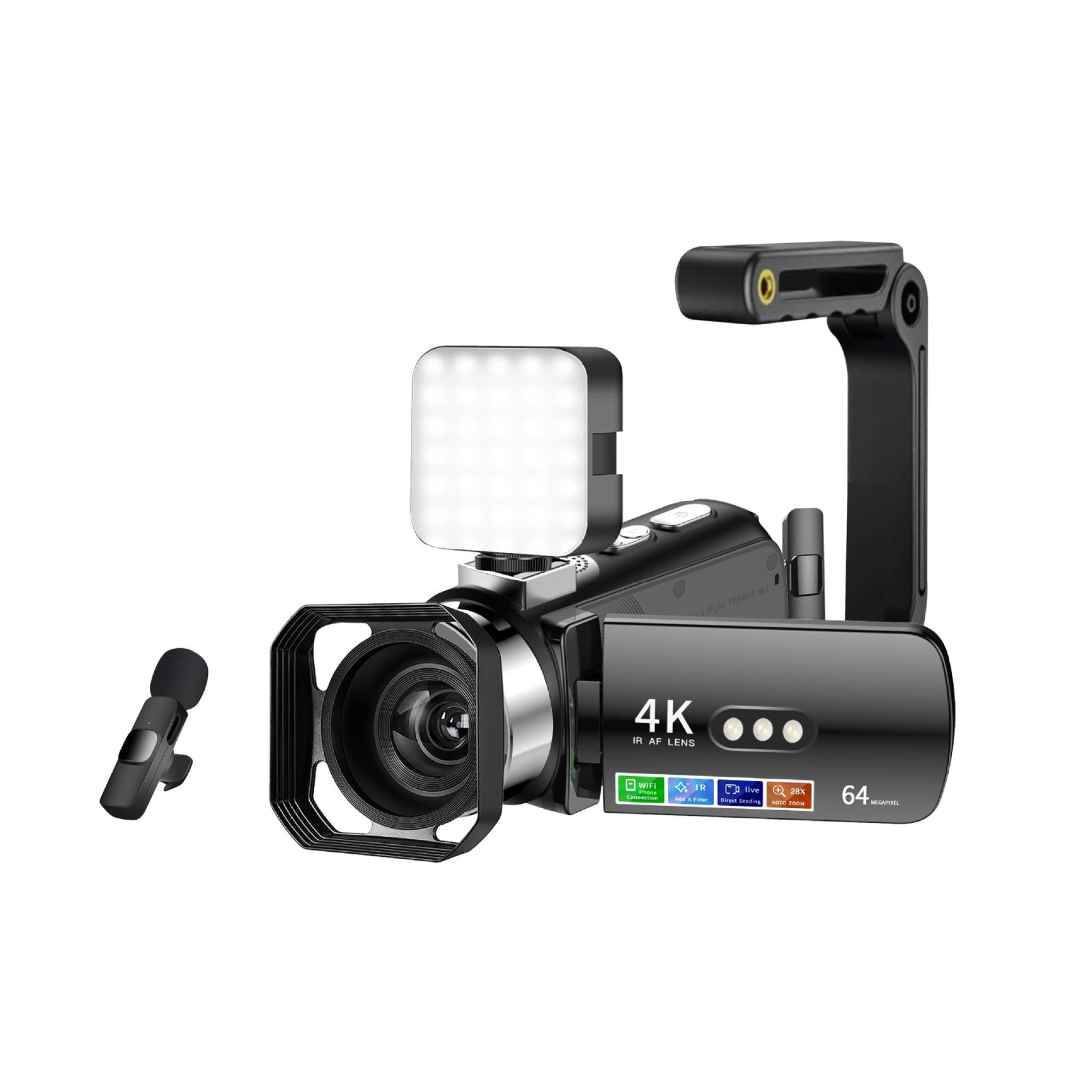 WiFi HD 4K Lightless Colorful Night Vision Digital Video Camera, Color: Black 4pcs /Set - Shopkiz.com