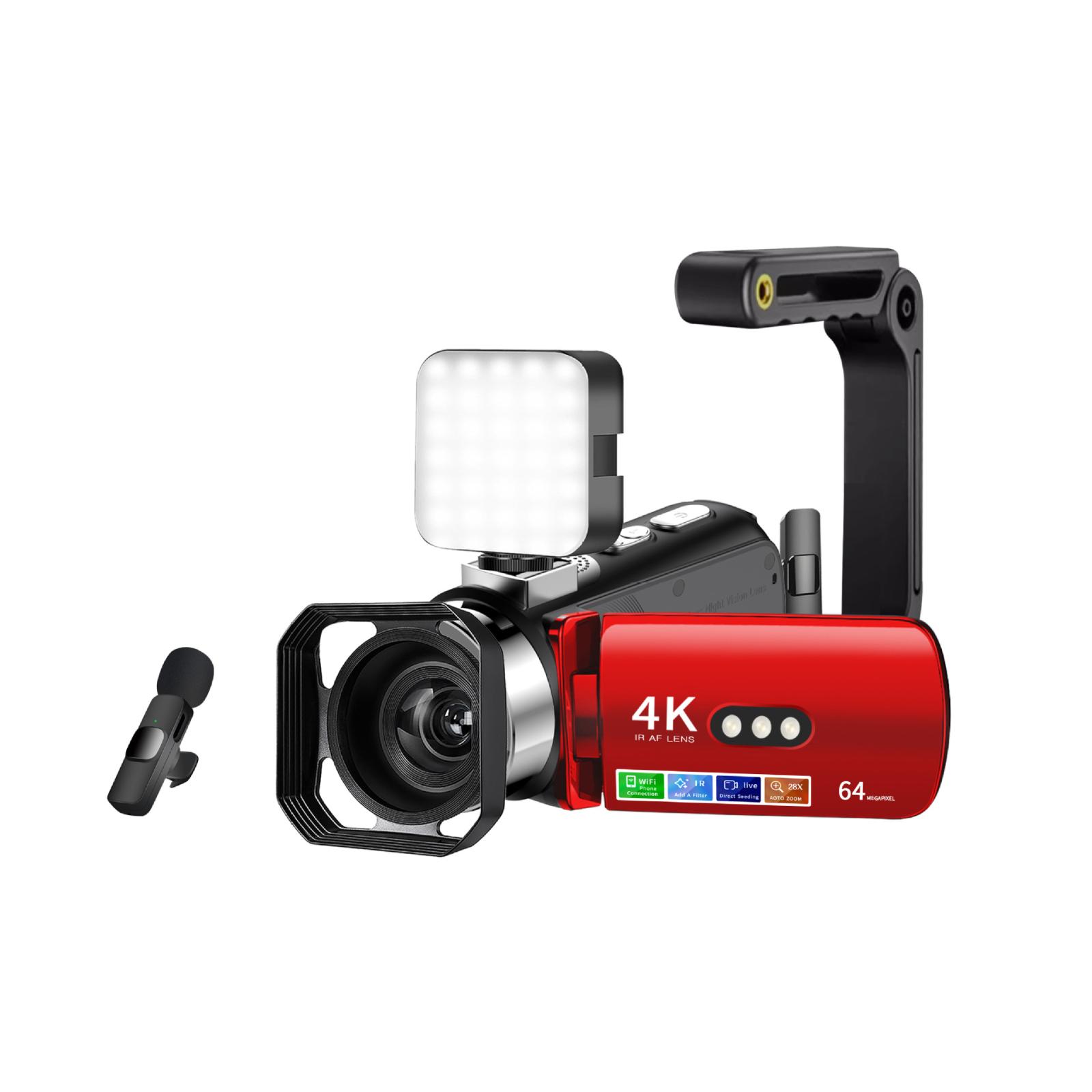 WiFi HD 4K Lightless Colorful Night Vision Digital Video Camera, Color: Red 4pcs /Set - Shopkiz.com