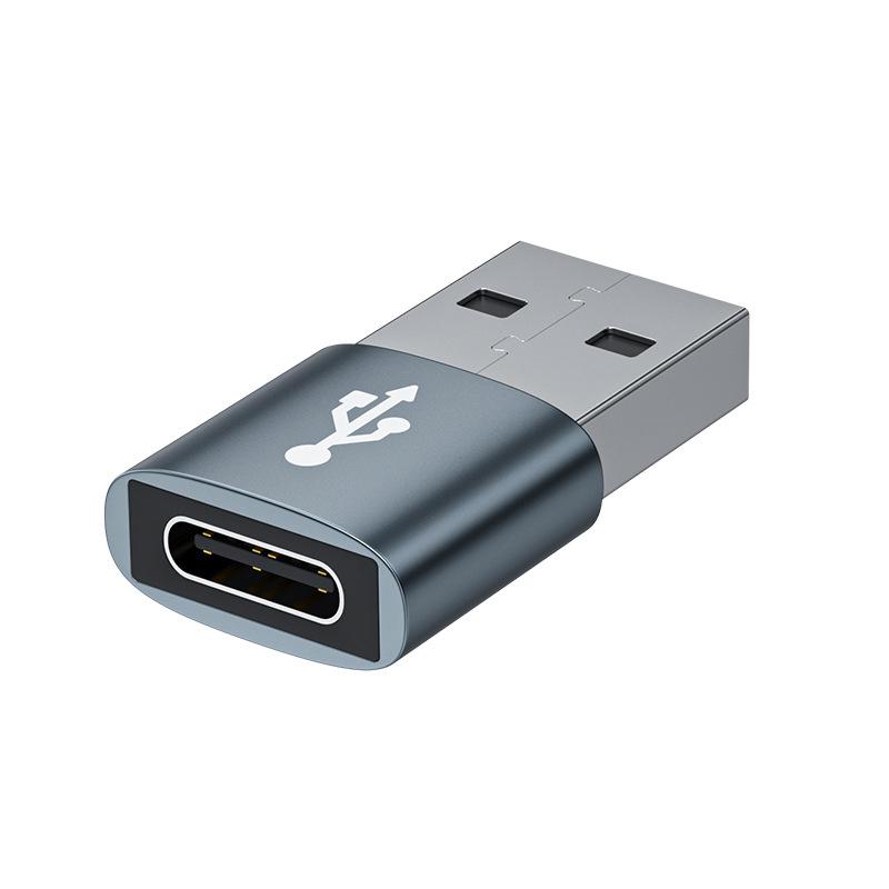 JINGHUA S505 Alloy Case Cell Phone To Computer USB2.0 Adapter(USB Male To Type-C) - Shopkiz.com