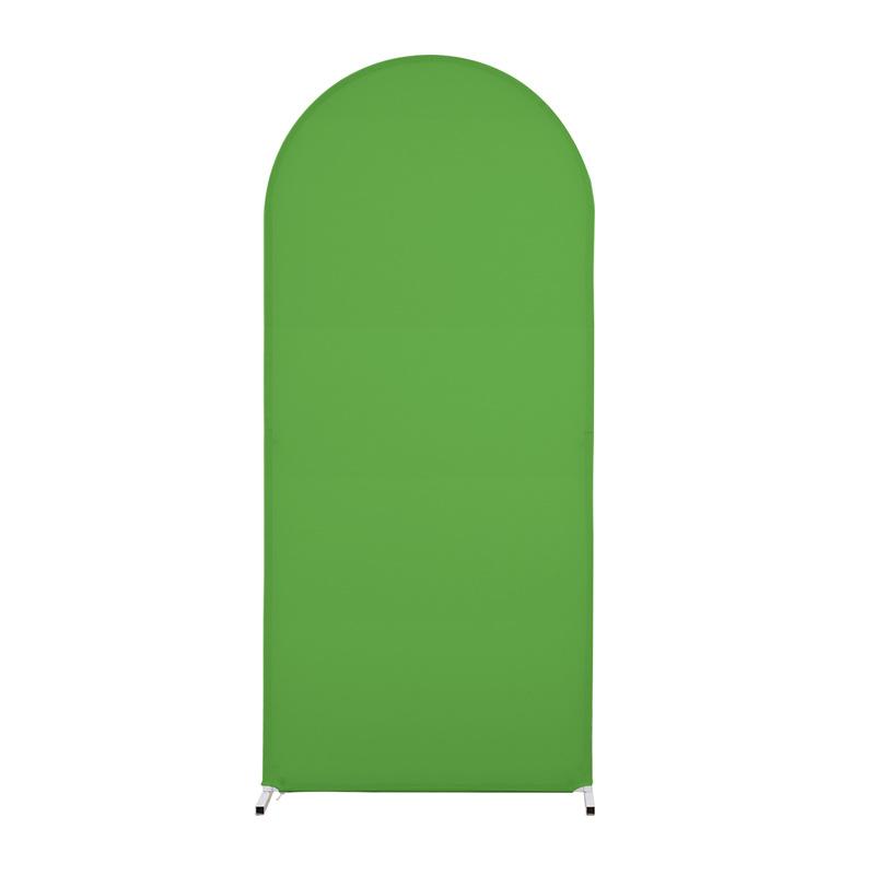 220x120cm Arch Fabric Cover U Shape Spandex Stretch Cloth Cover Wedding Birthday Party Background Decoration(Green) - Shopkiz.com