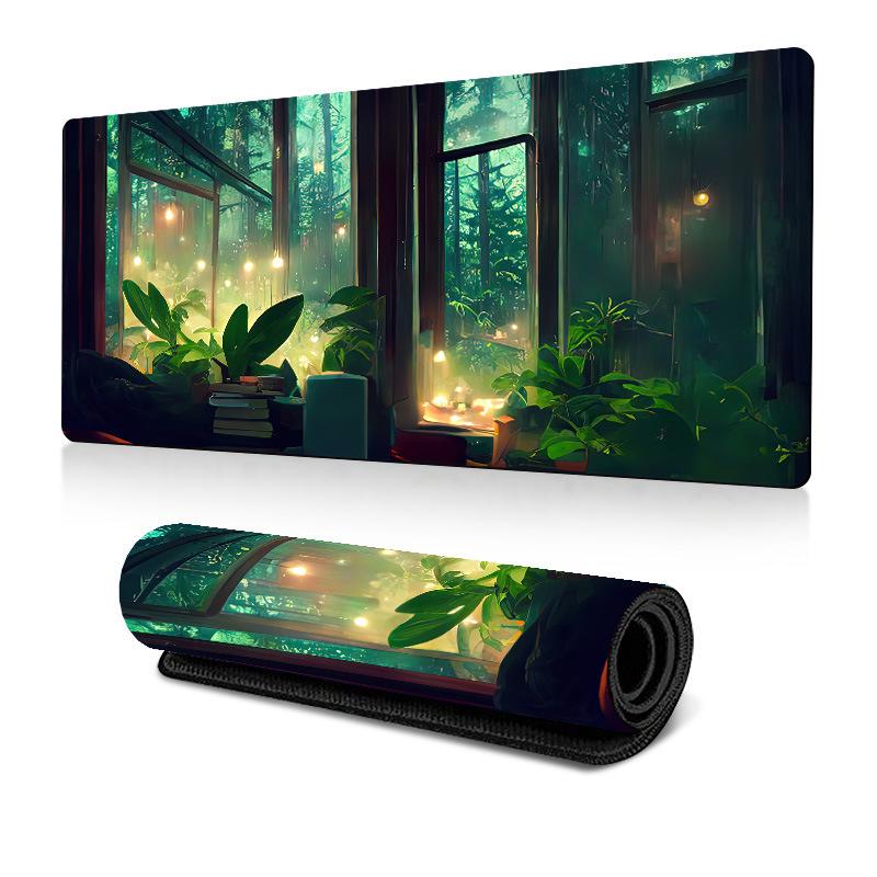 Frog Mouse Pad Cute Green Desk Mat With Non-Slip Rubber Base For Computer Laptop 300x600x3mm(Pattern 6) - Shopkiz.com