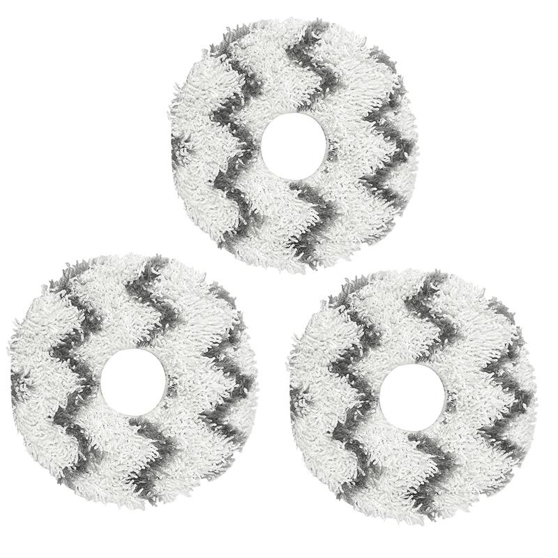 3pcs Mop Pad For Ecovacs Deebot T50 PRO / T50 PRO OMNI / T50 MAX PRO OMNI / T50 OMNI Replacement Parts(Striped) - Shopkiz.com
