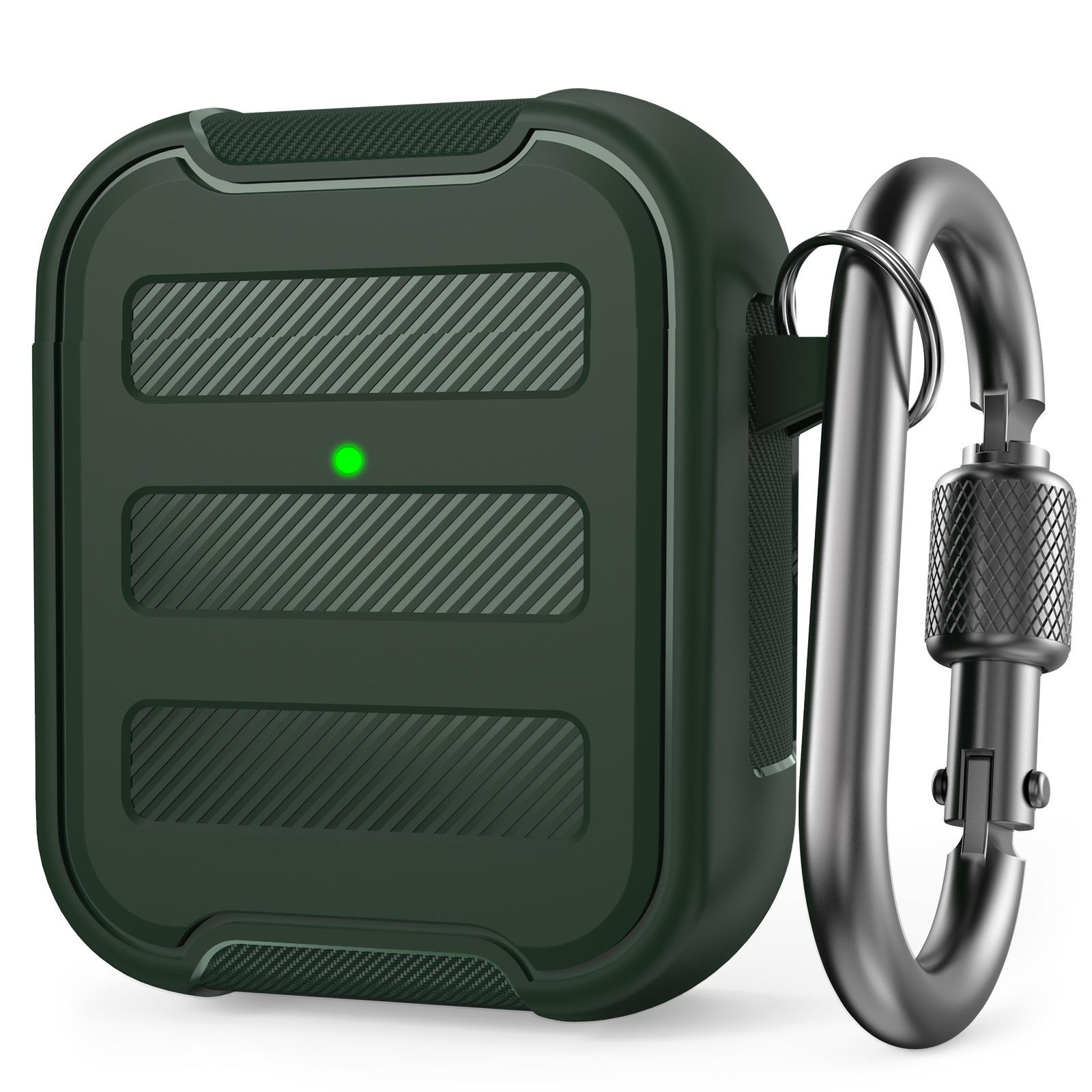 For AirPods 1 / 2 AhaStyle PT115-A TPU Split Case(Green) - Shopkiz.com