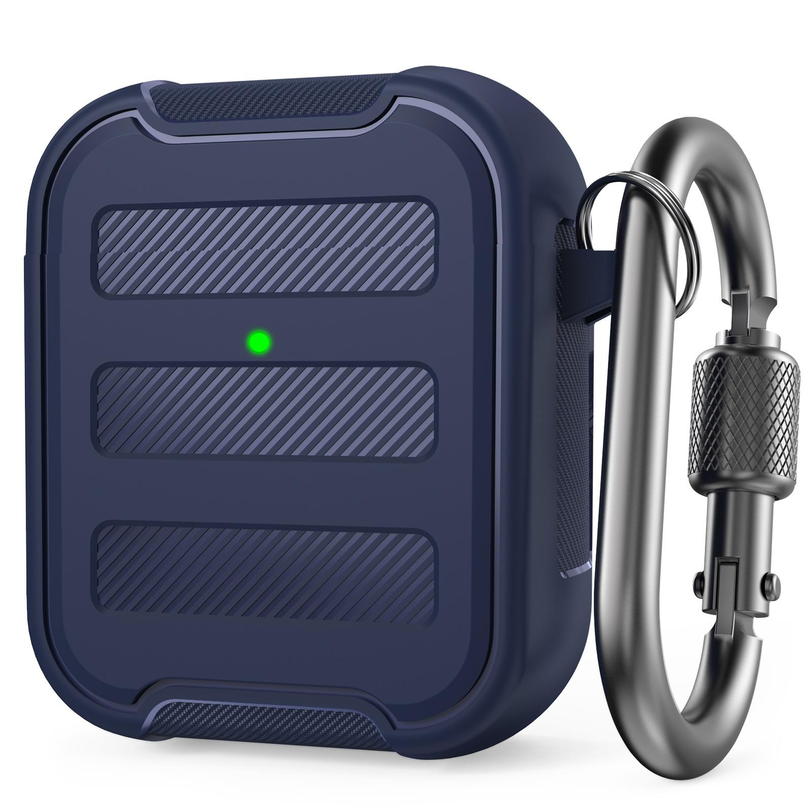 For AirPods 1 / 2 AhaStyle PT115-A TPU Split Case(Blue) - Shopkiz.com