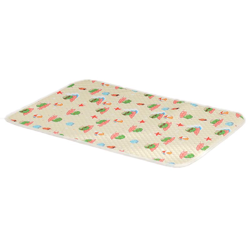40x30cm Car Cat Sleeping Pads Cool Mats For Pets(Light Yellow Surfing Coconut)