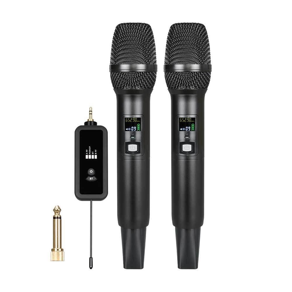 LS07+N33 1 Tow 2 Bluetooth Version Wireless Microphone Direct Broadcast Singing Handheld Microphone - Shopkiz.com