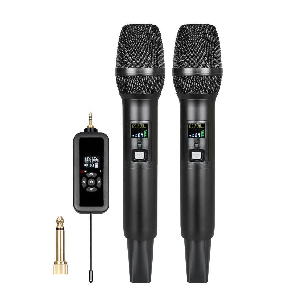 LS07+N33 1 Tow 2 Infrared Version Wireless Microphone Direct Broadcast Singing Handheld Microphone - Shopkiz.com