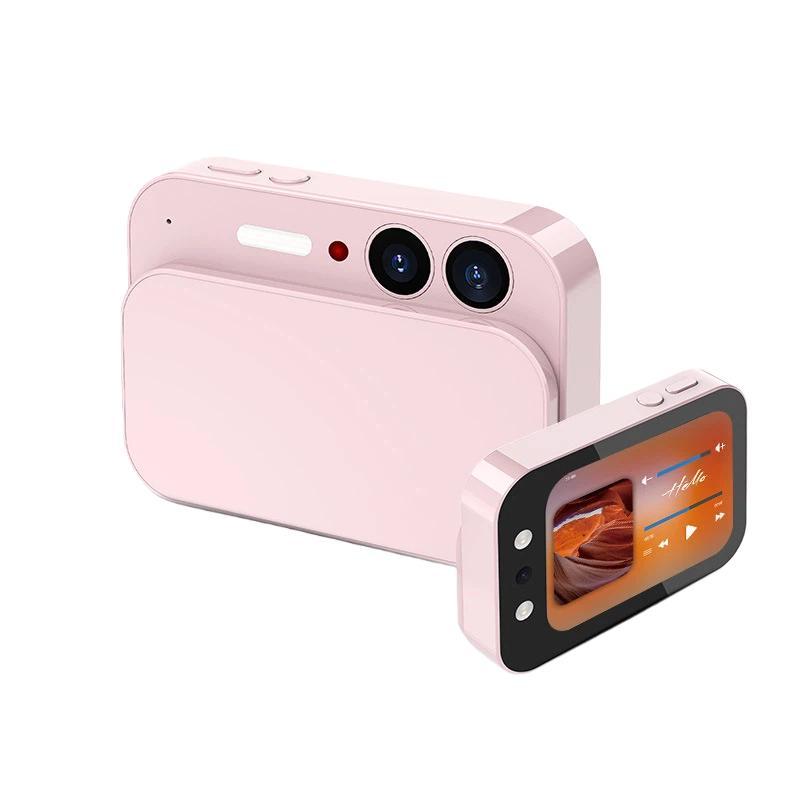 64MP CCD Digital Beauty Camera Sliding Touchscreen Music Player(Pink)