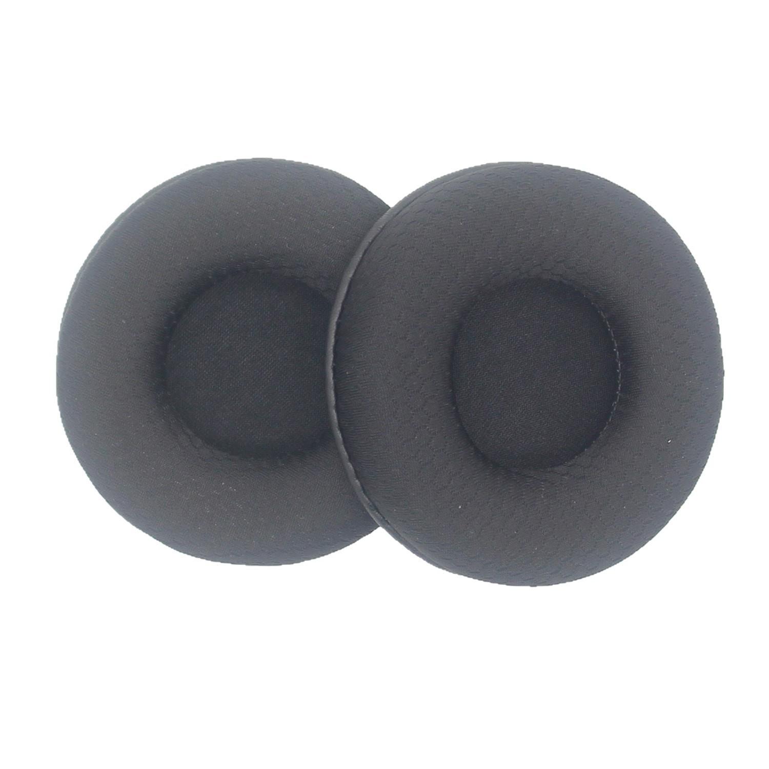 2pcs Universal Round Soccer-Pattern Foam Ear Pads For Headphones 70mm Black - Shopkiz.com