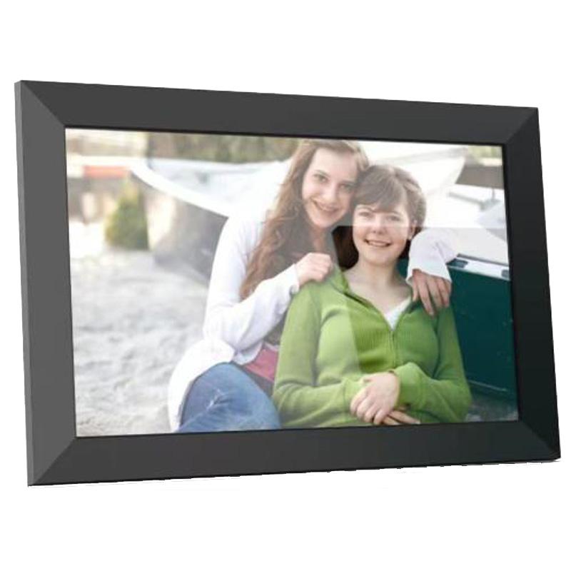 10.1 inch WiFi Touch Digital Photo Frame Landscape/Portrait Standing Photo Transfer Smart Display(Black) - Shopkiz.com