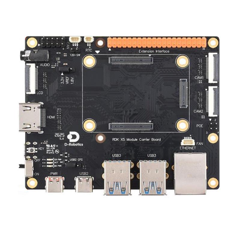 D-Robotics RDK X5 MD Carrier Board Matching Base Board With 40-PIN GPIO Interface And Gigabit Ethernet RJ45 Port - Shopkiz.com