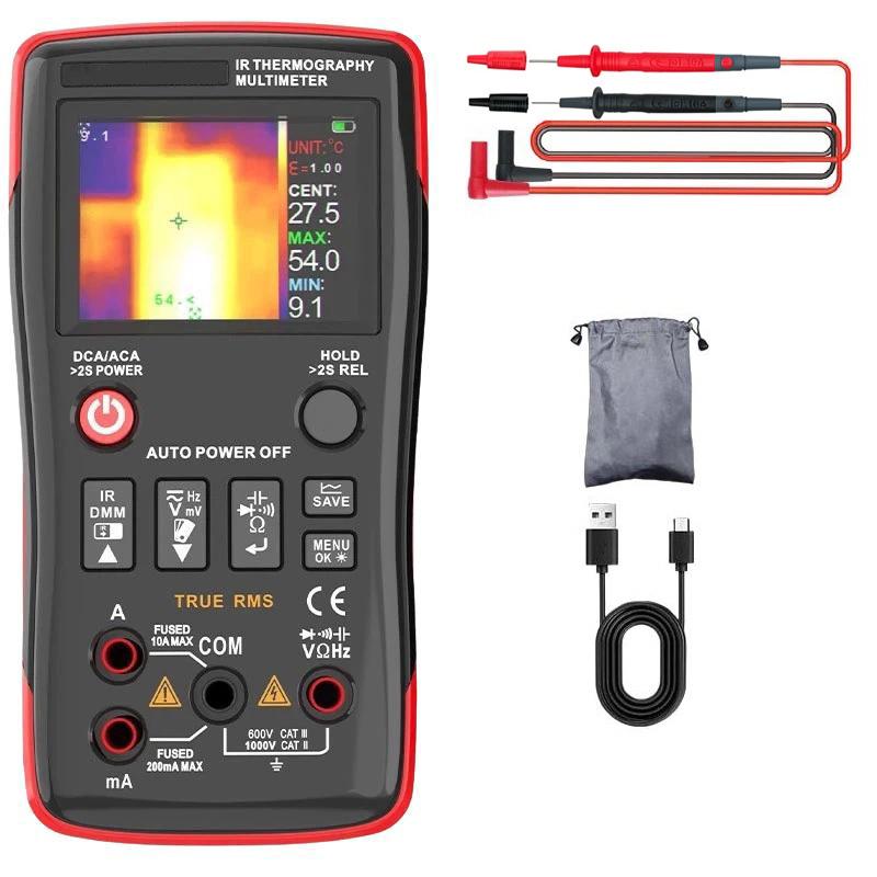 ZT-R01 Handheld HD Infrared Thermal Imaging Multimeter Industrial Power/Floor Heating Thermal Imager, Spec: Standard - Shopkiz.com