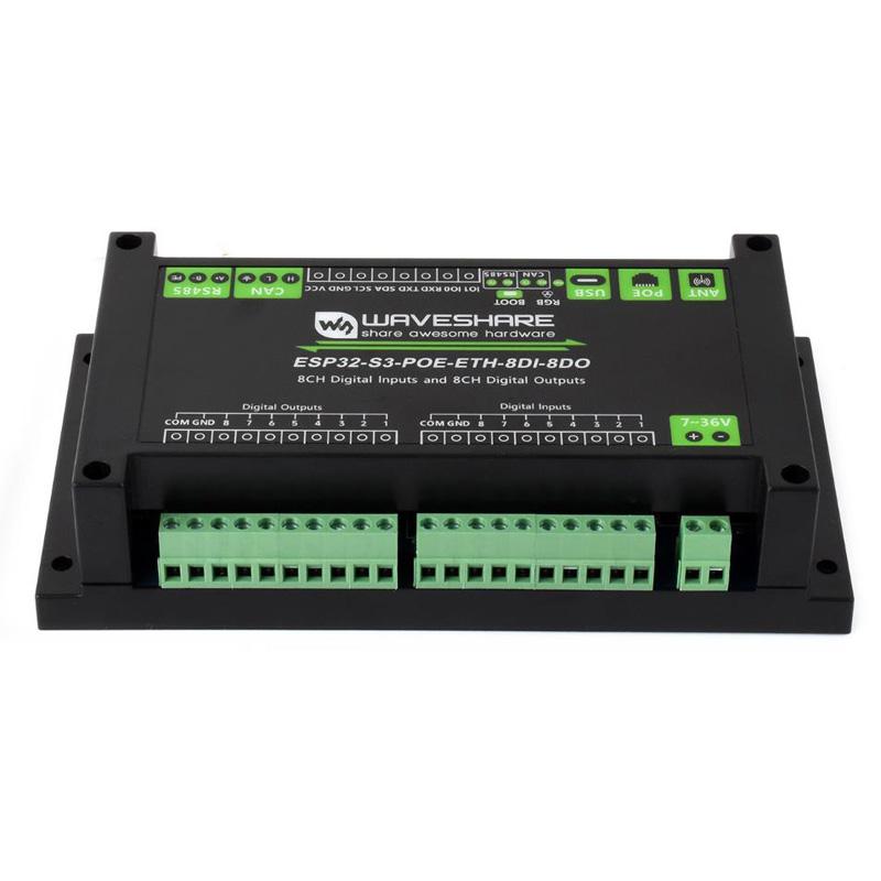 Waveshare ESP32-S3-POE-ETH-8DI-8DO Control Board With 8-Channel Digital Input & Output, Built-In Xtensa 32-Bit LX7 Dual-Core Processor - Shopkiz.com