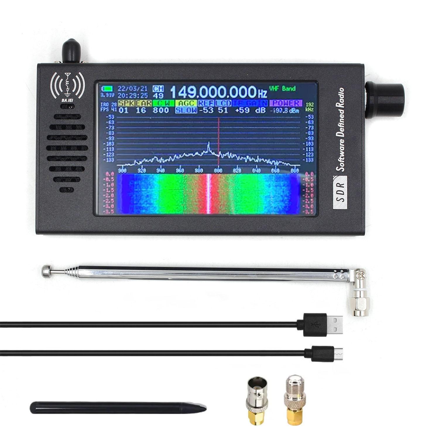 100kHz-149MHz FM SDR/DSP2 Radio Receiver, Specification: Main Unit + Adapter - Shopkiz.com