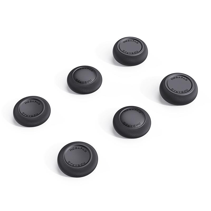 MOBAPAD G20 6pcs/Set Anti-Slip Joystick Caps For Pro2-HD / Huben 2/ Chitu / N1-HD(Black)