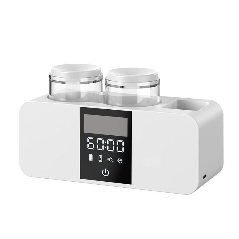 UV Sterilizing Smart Toothbrush Holder With Drying Function Wall-Mounted Mouthwash Cup Set(White) - Shopkiz.com