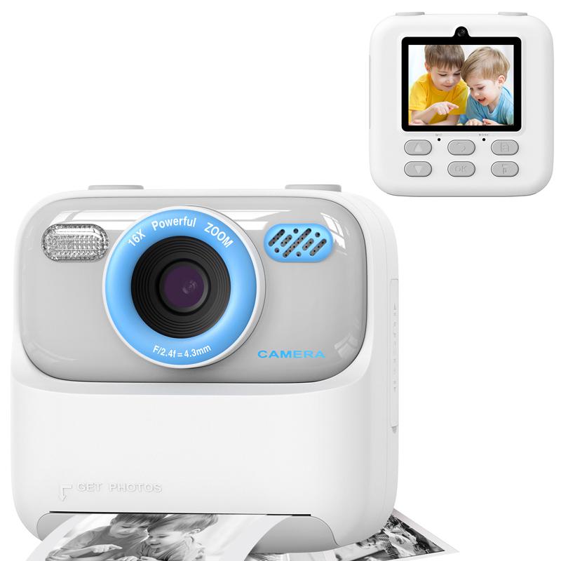 P79 Kids Instant Print Digital Camera Video Recorder Thermal Printing Digital Camera(White) - Shopkiz.com
