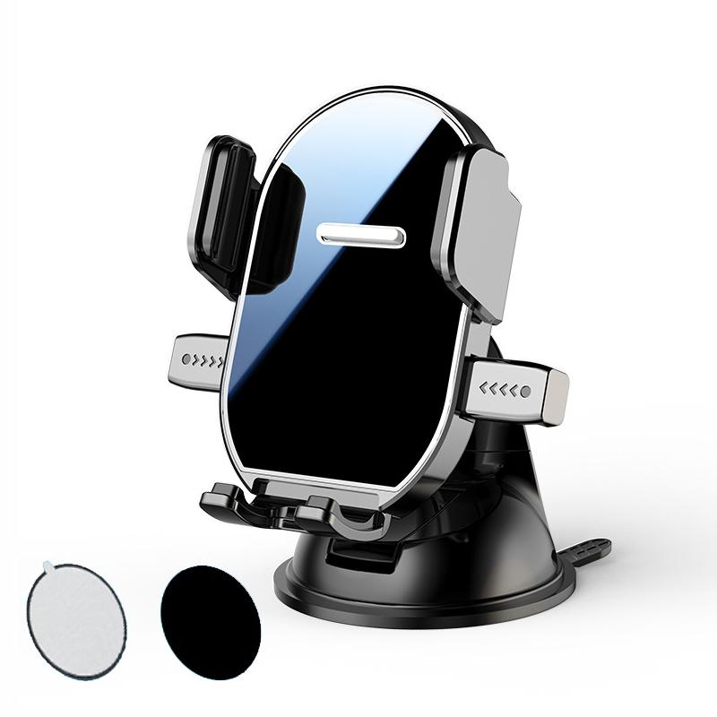 360-Degree Rotating Car Vent Suction Cup Mount Vent-Free Car Navigation Phone Holder, Spec: Mount+Strong Adhesive Auxiliary Disc - Shopkiz.com