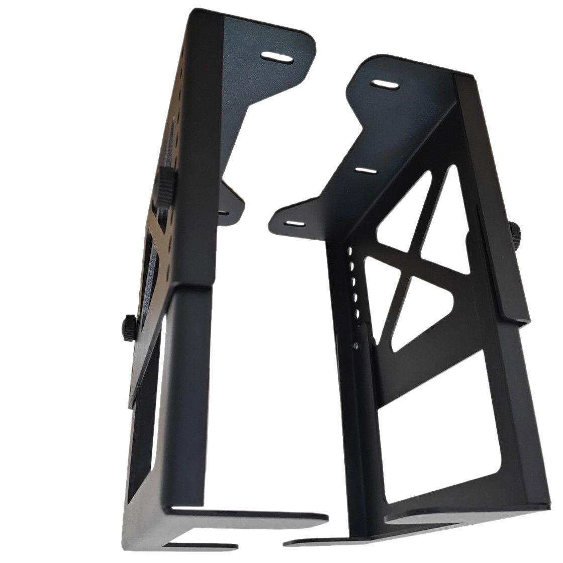Adjustable Under Desk Mount Metal Holder for NAS, PC, Mini Computer, PS5 Gaming Console Space-Saving Rack(Black) - Shopkiz.com