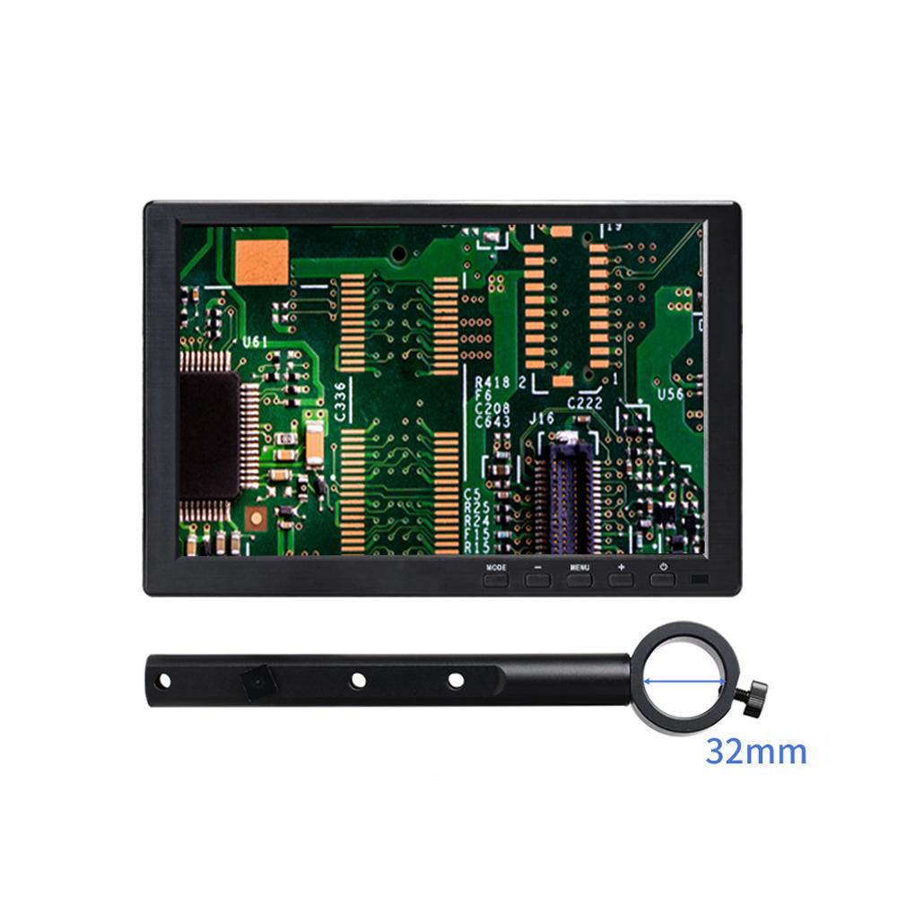 10 Inch with 32mm Mounting Bar Industrial Grade IPS Microscope Monitor, US Plug - Shopkiz.com