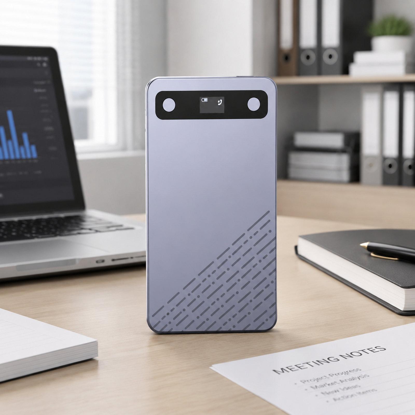 B86 Intelligent Noise-Reduction & Transcription Card-Shaped Voice Recorder, Bluetooth Magnetic AI Translator, Spec: 64GB - Shopkiz.com