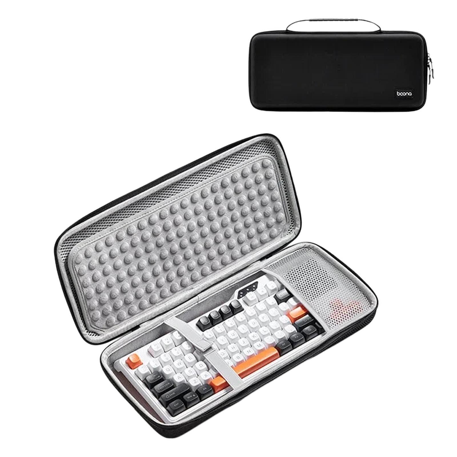 Baona BN-F039 Hard EVA Mechanical Keyboard Case Travel Protective Storage Bag, Spec: Black Medium Airbag - Shopkiz.com