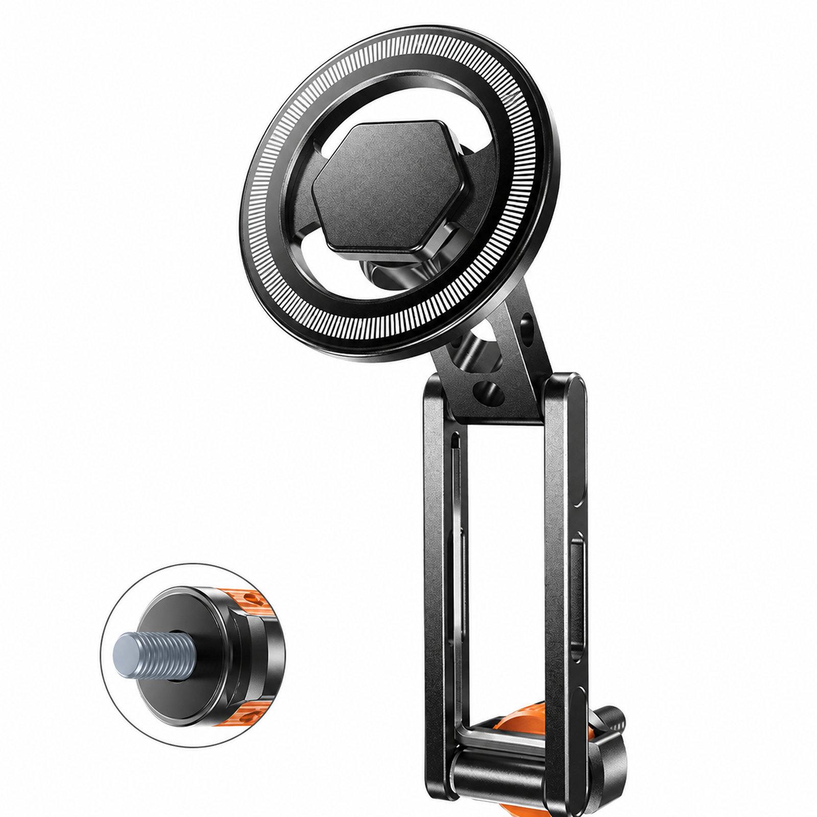 1/4 Inch Screw Phone Tripod Mount for Cameras Monitors Ring Lights, Style: Magnetic Mount - Shopkiz.com