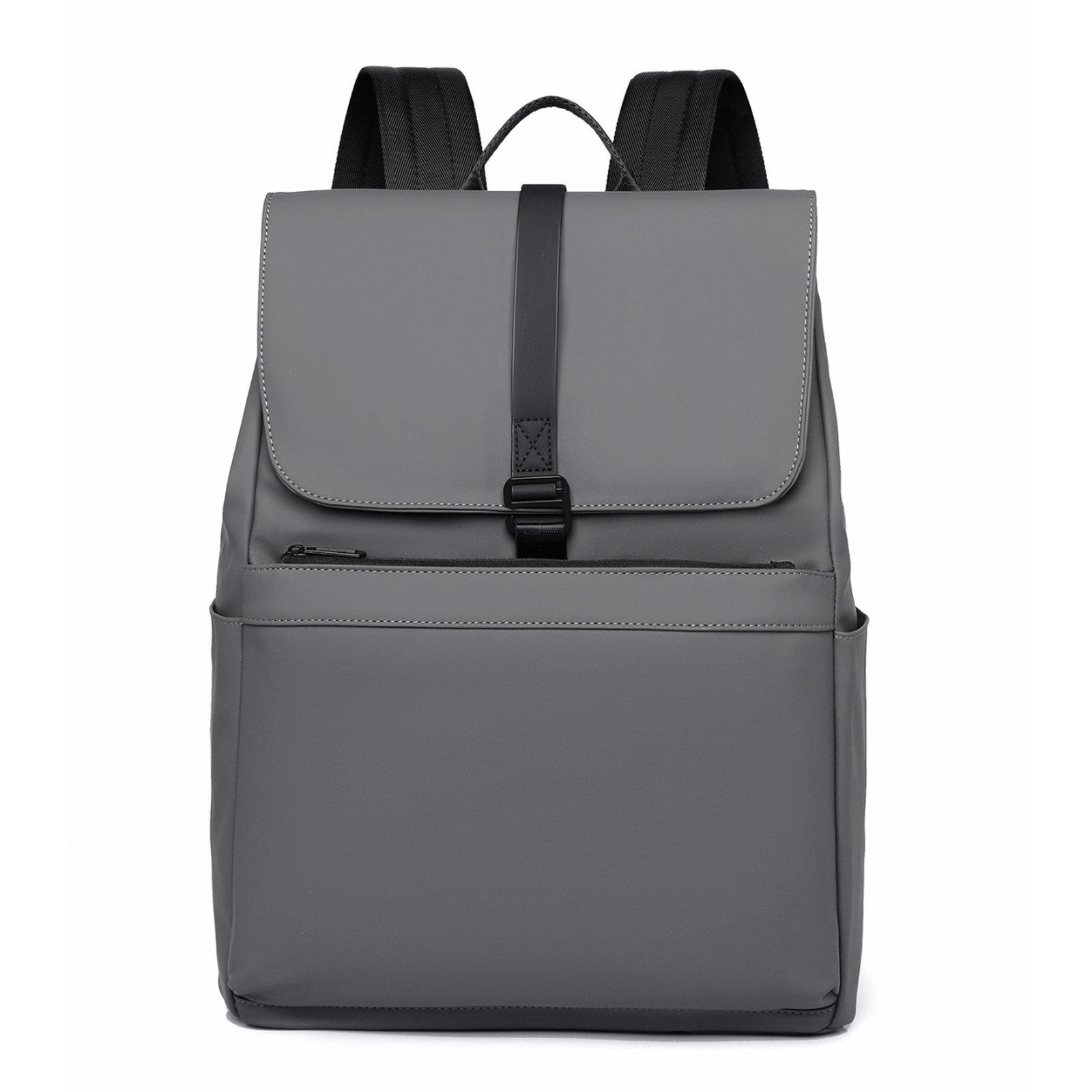 REMOID Water-Resistant Laptop Backpack With Luggage Strap 22L Slim Travel Daypack(Gray) - Shopkiz.com