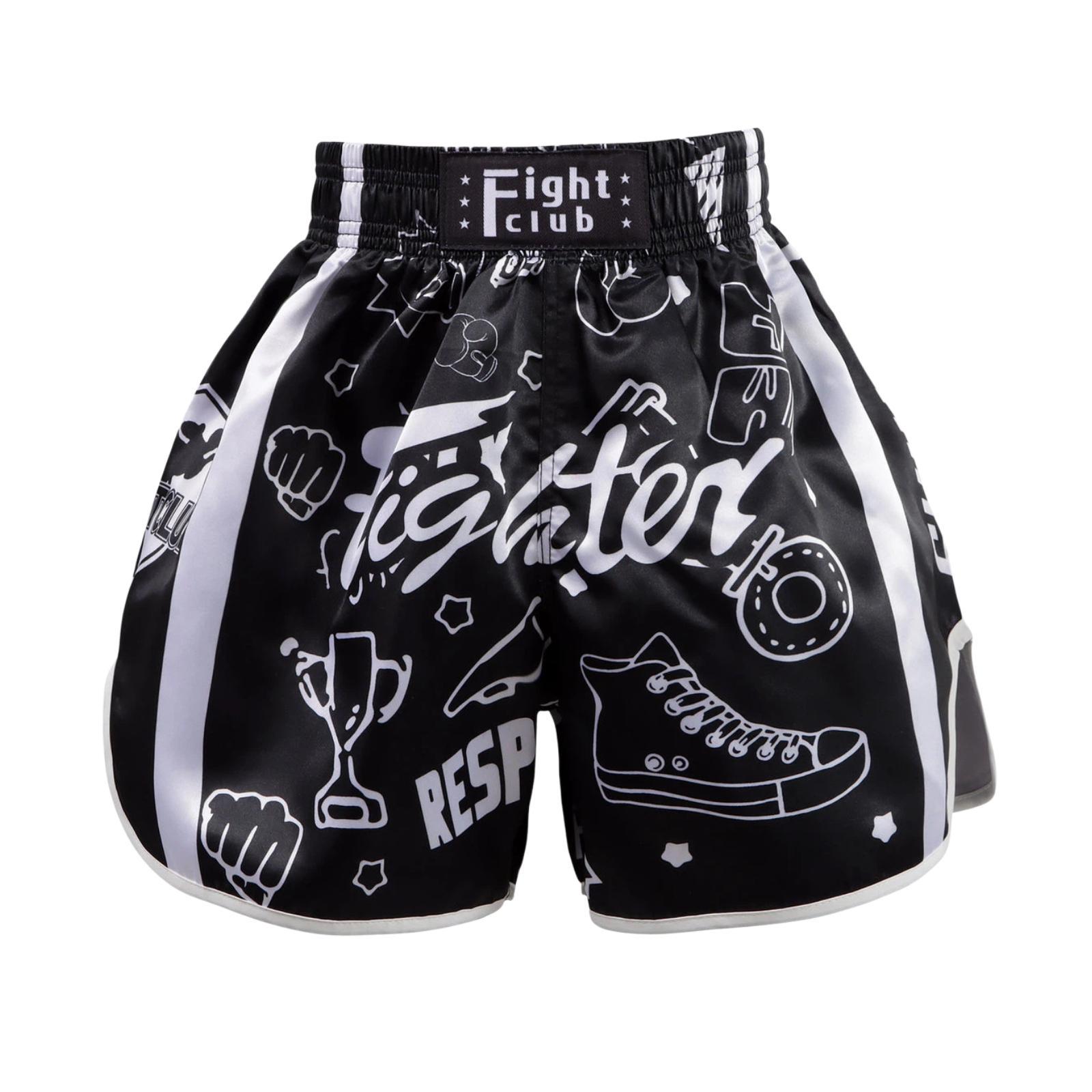 ZhuoAo Muay Thai Boxing Shorts Kickboxing & Sanda Training Fight Shorts For Men & Women, Size: M(Trophy Black) - Shopkiz.com