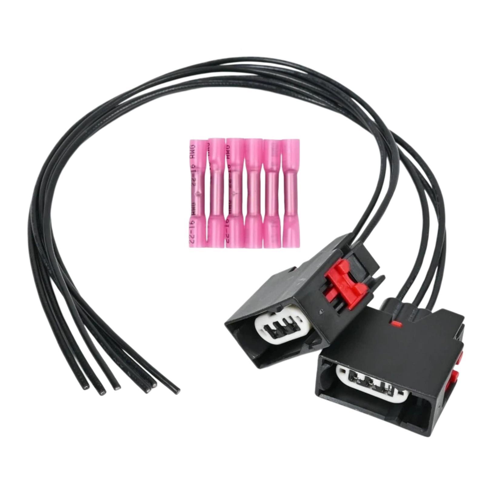 For Jeep Wrangler JK 2007-2018 Front Turn Signal Plug Pigtail Wiring Harness 68065016AB - Shopkiz.com