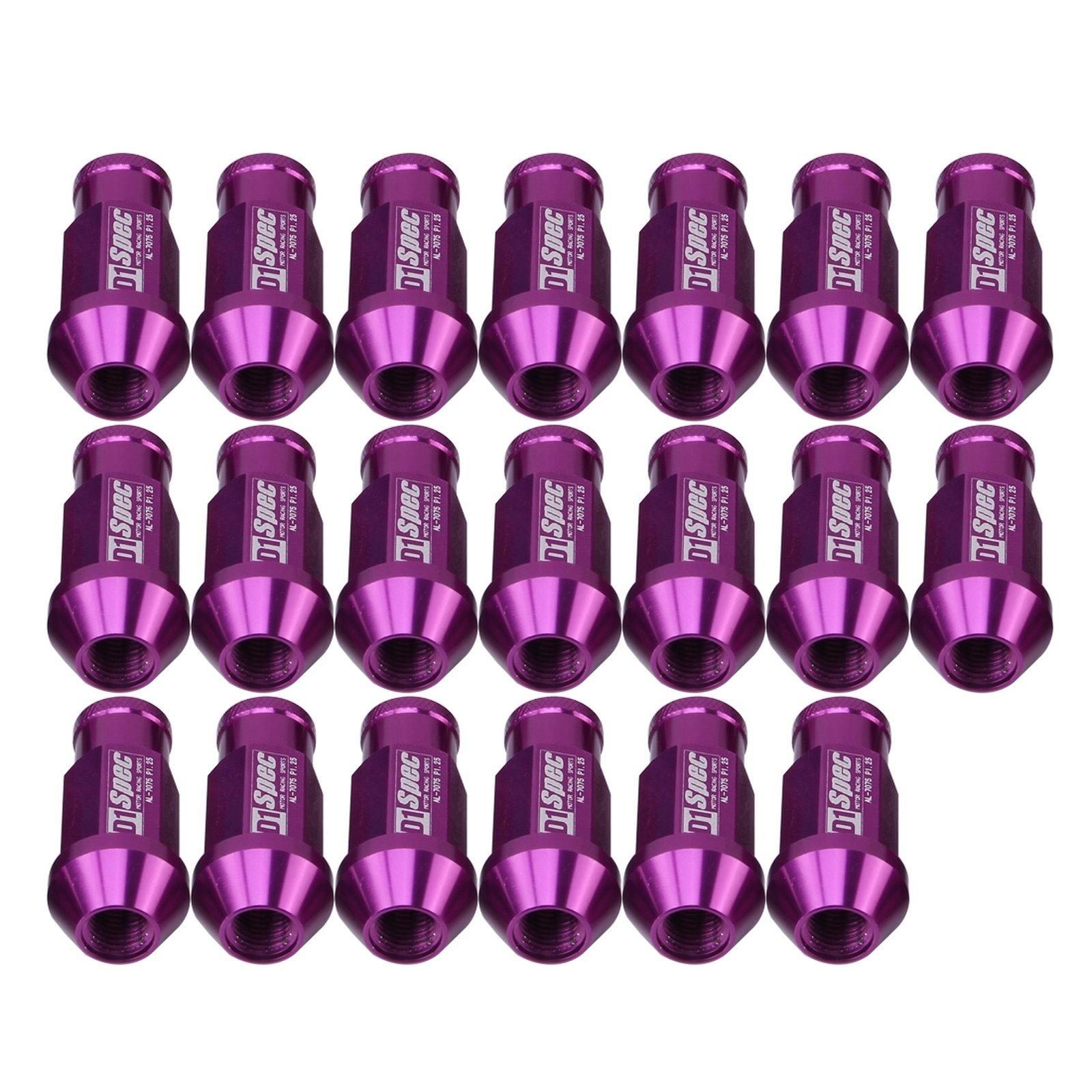D1SPEC 20pcs /Set M12 X 1.5 Racing Wheel Nut(Purple) - Shopkiz.com
