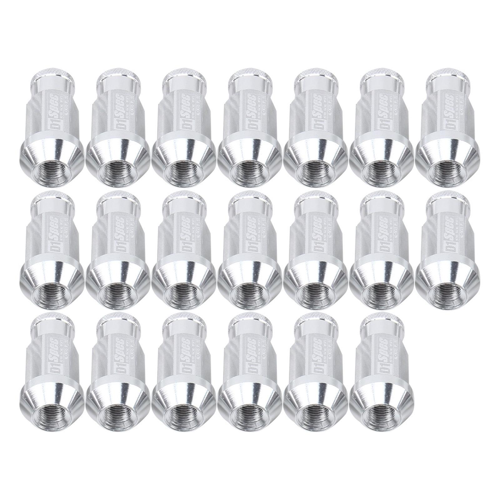 D1SPEC 20pcs /Set M12 X 1.5 Racing Wheel Nut(Silver) - Shopkiz.com