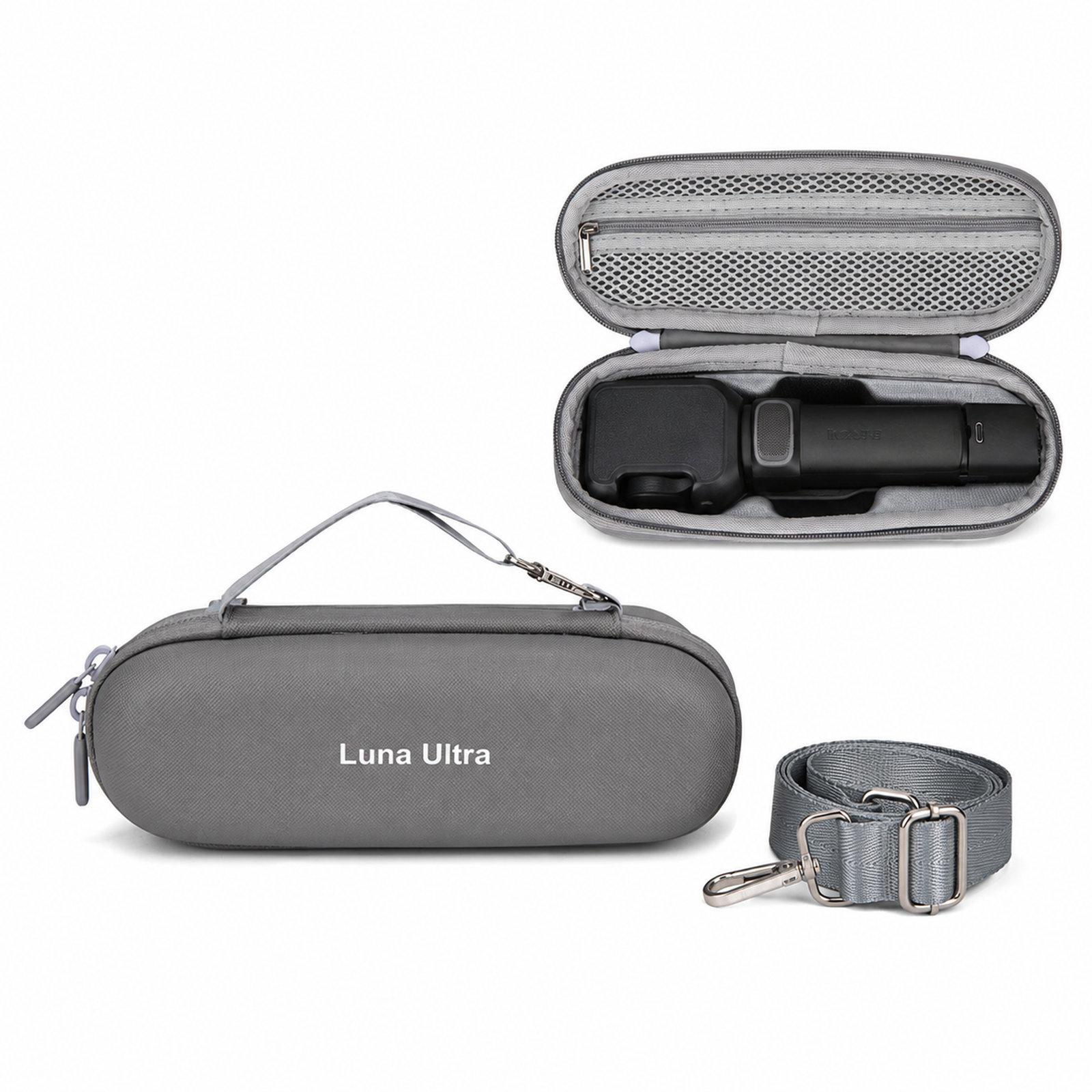 For Insta360 Luna Ultra Carrying Case Portable Hard Shell Storage Bag, Color: With Shoulder Strap Gray - Shopkiz.com