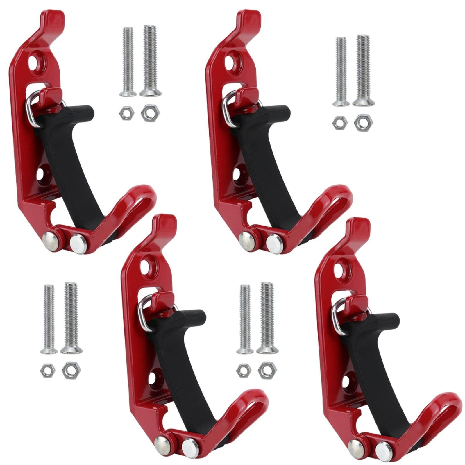 Zinc Alloy Fire-fighting Equipment Fixing Roof Rack Multi-functional Clamp, Color: Red 4pcs /Set - Shopkiz.com