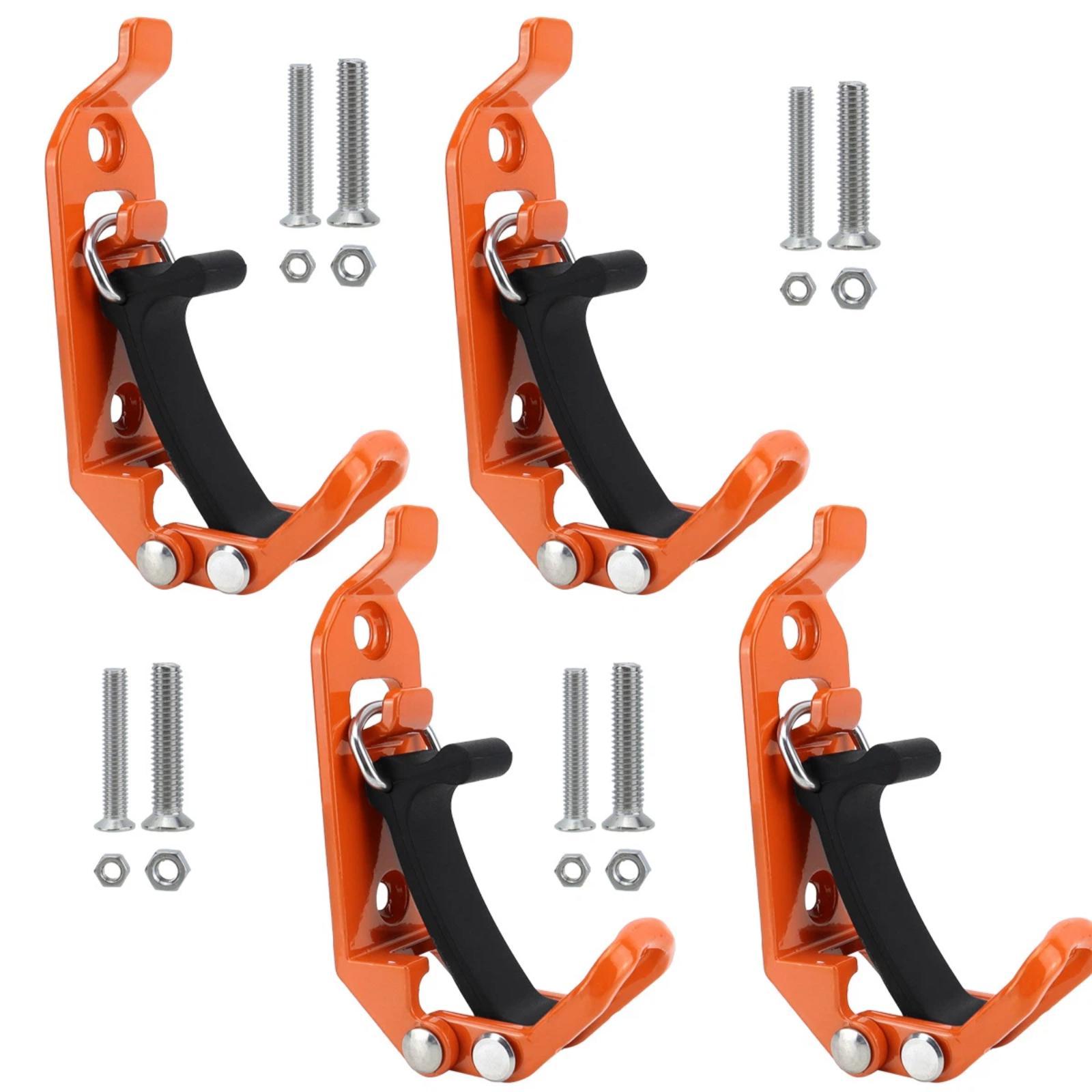 Zinc Alloy Fire-fighting Equipment Fixing Roof Rack Multi-functional Clamp, Color: Orange 4pcs /Set - Shopkiz.com