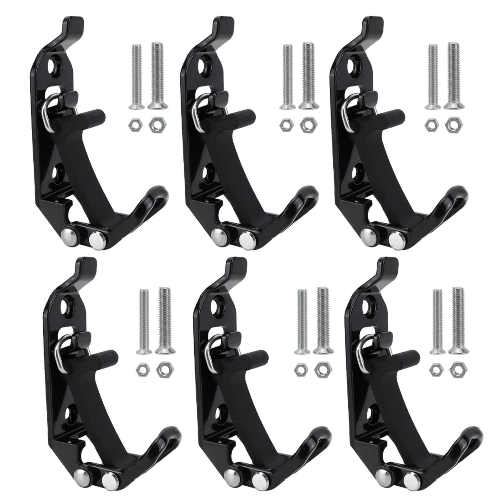 Zinc Alloy Fire-fighting Equipment Fixing Roof Rack Multi-functional Clamp, Color: Black 6pcs /Set - Shopkiz.com
