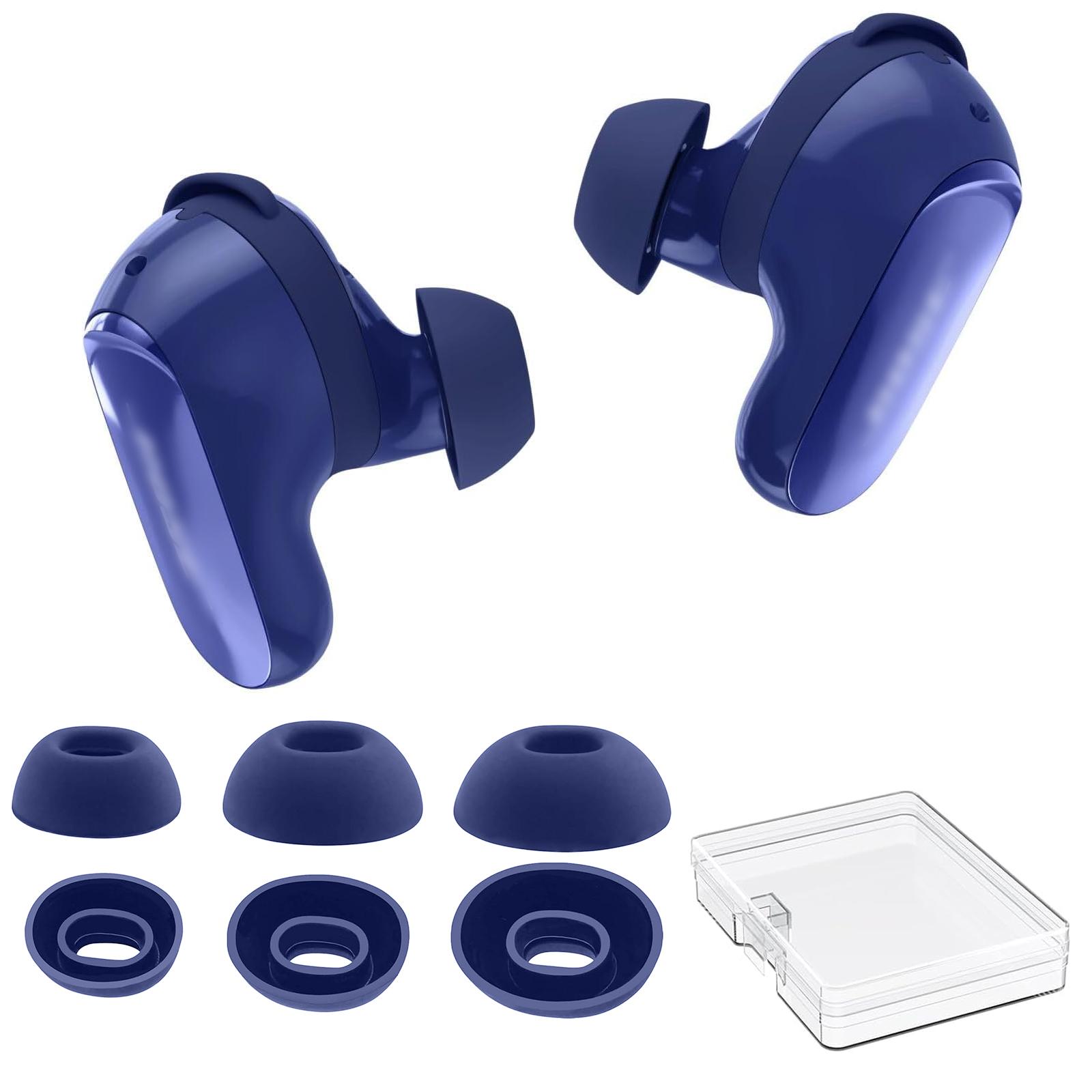 For Bose QuietComfort Ultra Earbuds / Earbuds II 3pairs /Box AhaStyle WG198 Silicone Earbuds(Midnight Blue Lavender Purple) - Shopkiz.com