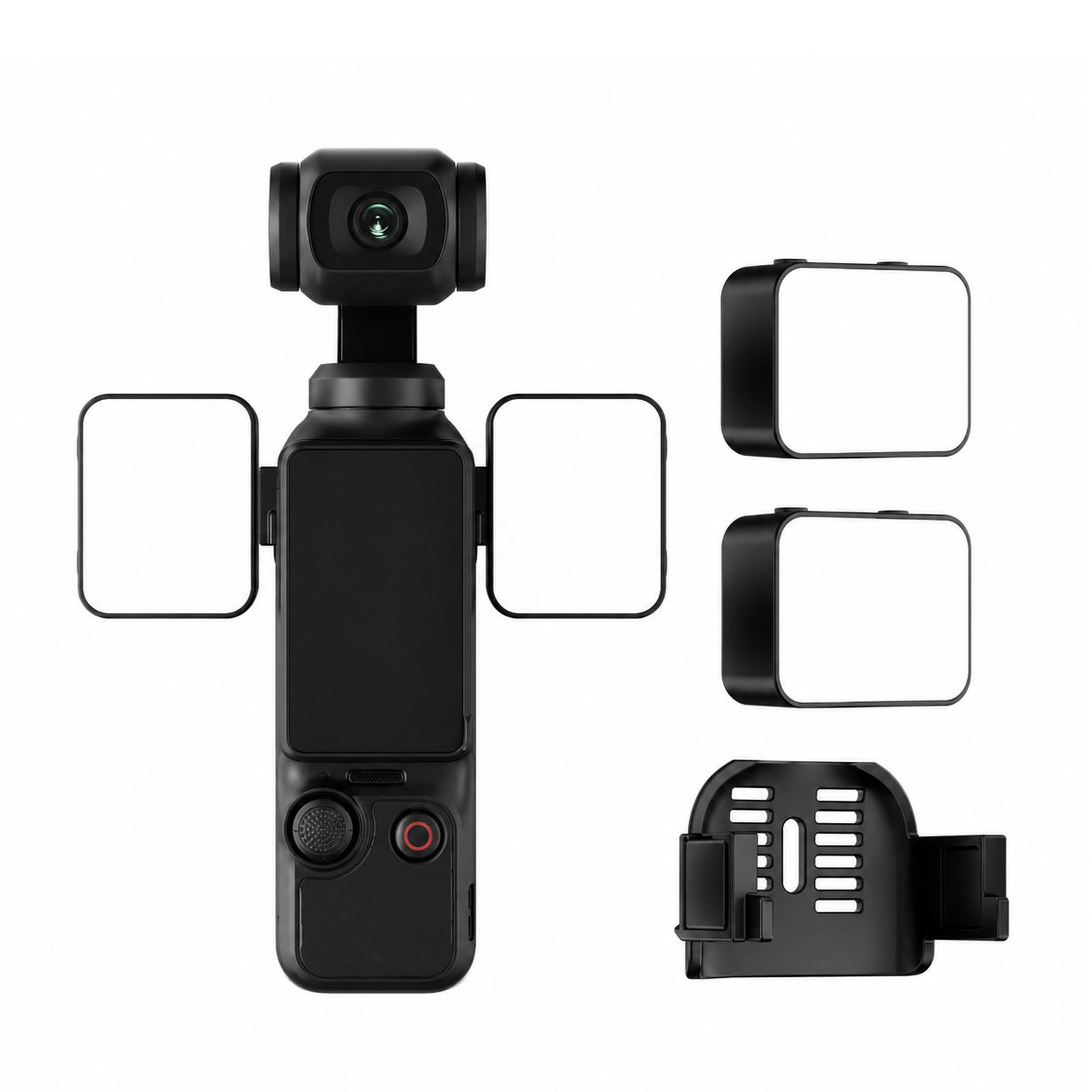 For DJI Osmo Pocket 3 Magnetic Fill Light Dimmable LED Vlog Video Light, Spec: Dual Lamp - Shopkiz.com