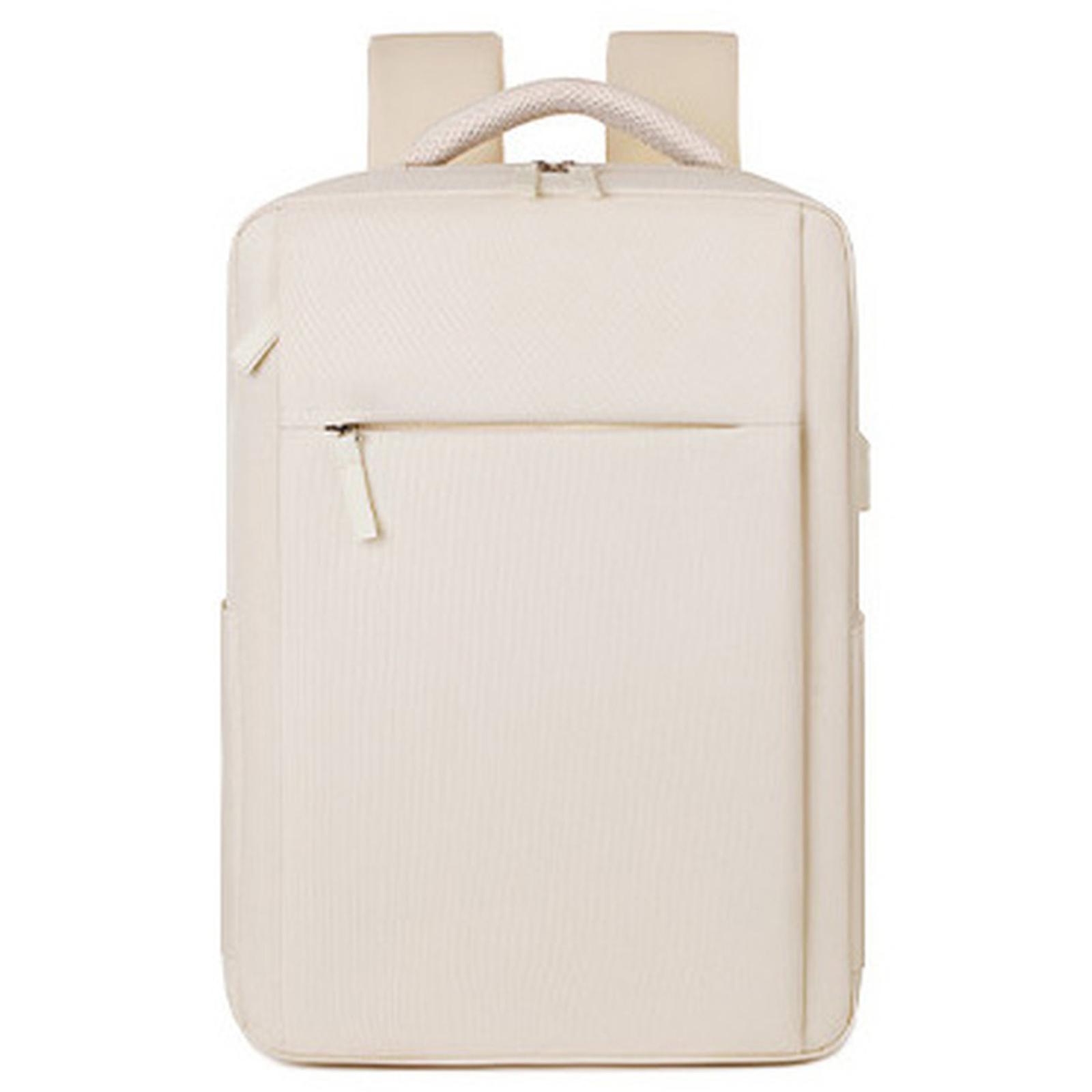 REMOID Business Laptop Backpack Waterproof Travel Rucksack, Size: Standard Large(Beige) - Shopkiz.com