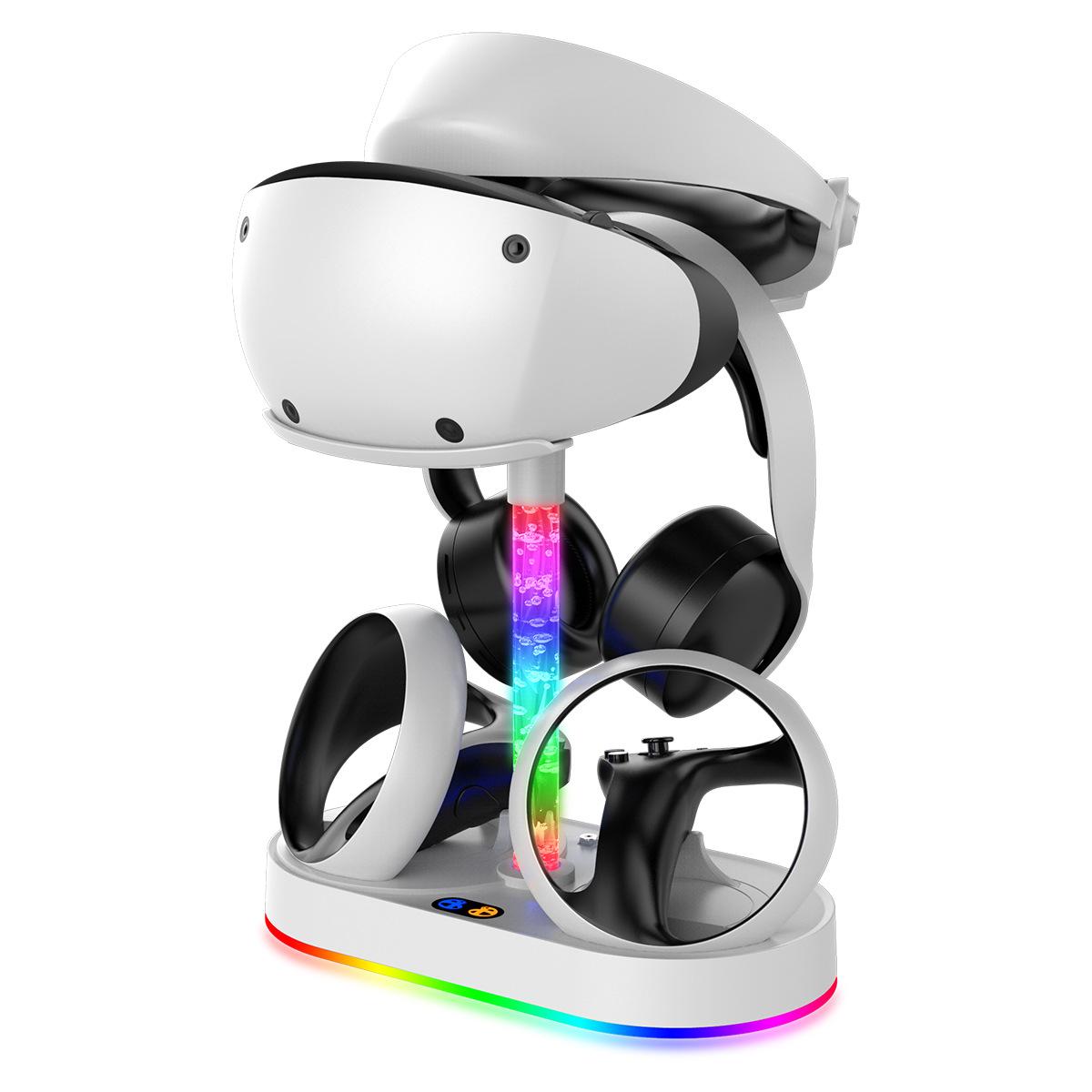ipega RGB Charging Dock For PS5 VR2 / PlayStation VR2 Controller Charger Station & VR Headset Stand PG-P5V001S - Shopkiz.com
