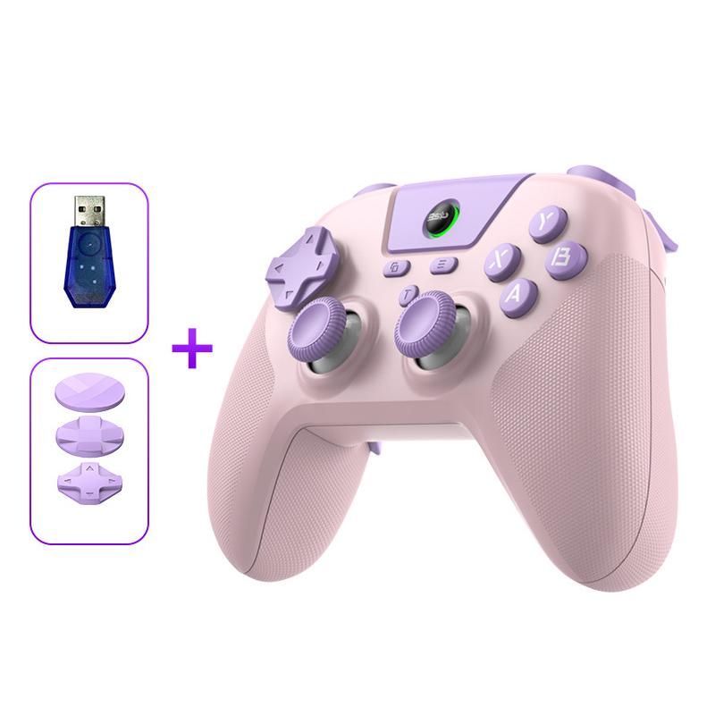 BSP G3 Tri-Mode Game Controller With Carbon Joysticks Macro Keys For PC / Switch / PS4 / iOS & Android With Receiver Pink - Shopkiz.com