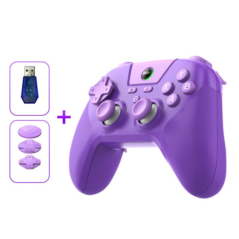 BSP G3 Tri-Mode Game Controller With Carbon Joysticks Macro Keys For PC / Switch / PS4 / iOS & Android With Receiver Purple - Shopkiz.com