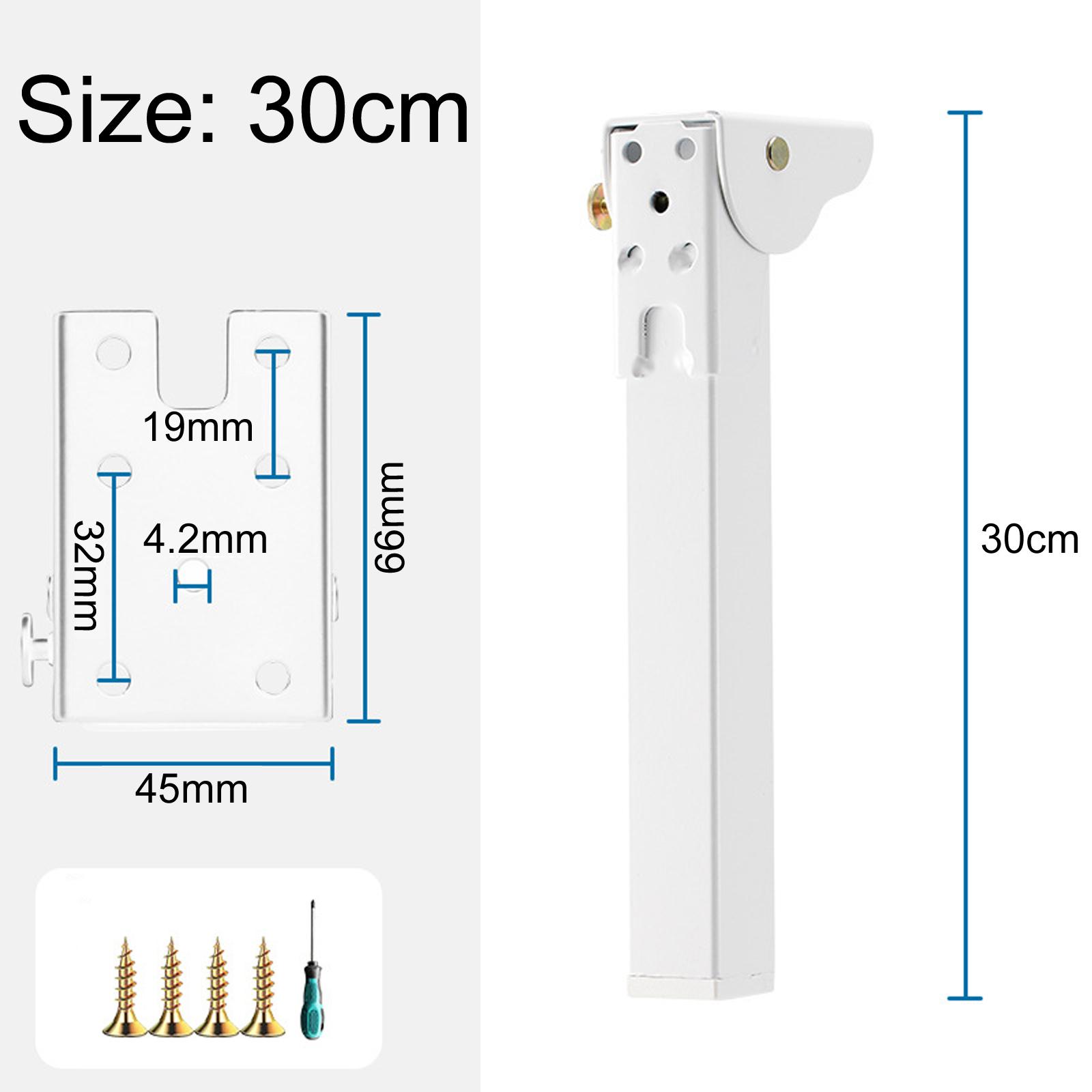 Metal Folding Table Legs Support Feet For Computer Desk & Camping Table, Size: 30cm White - Shopkiz.com