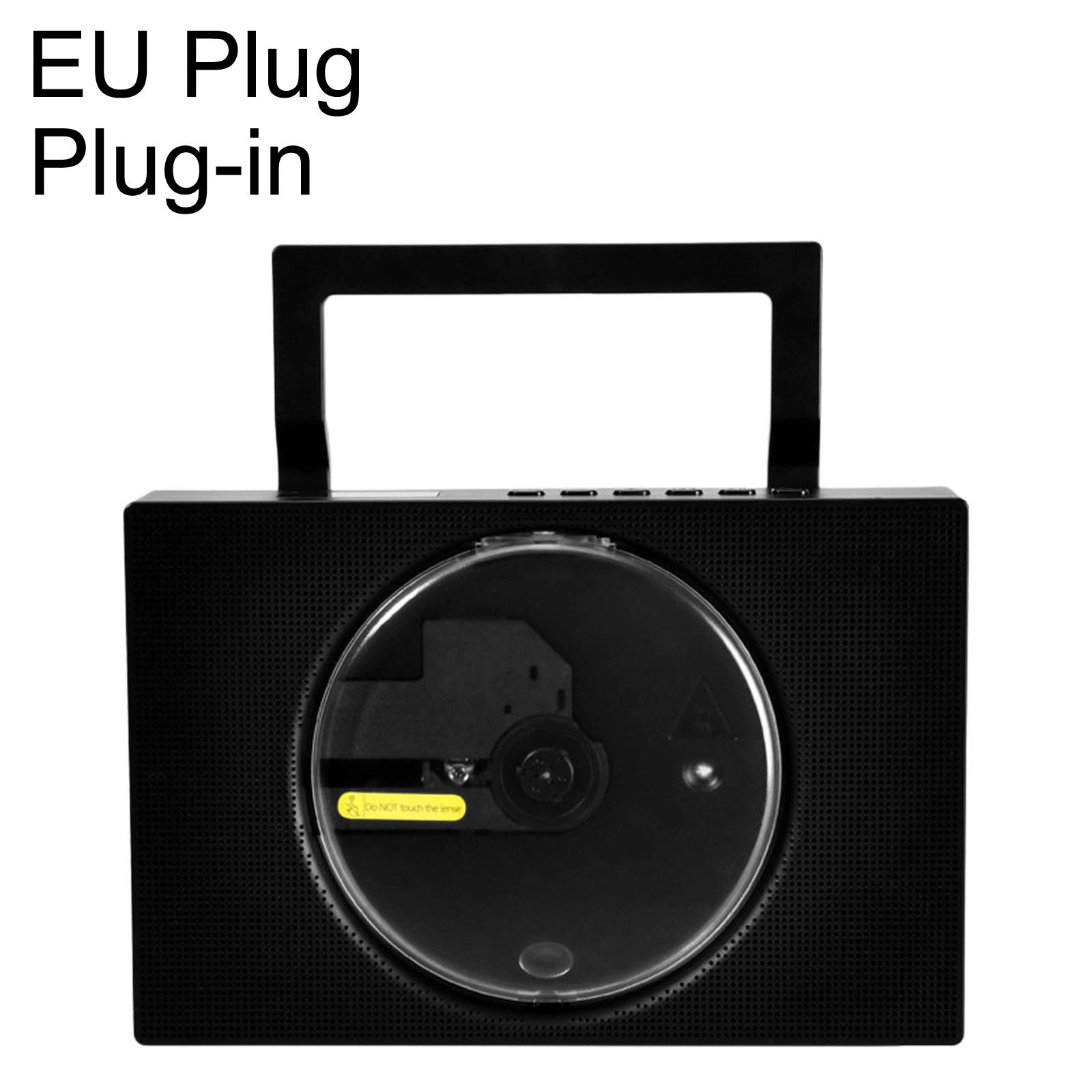 Kecag KC-606 Portable CD Player Home Bluetooth Music Player, Style: Black Plug-in(EU Plug) - Shopkiz.com
