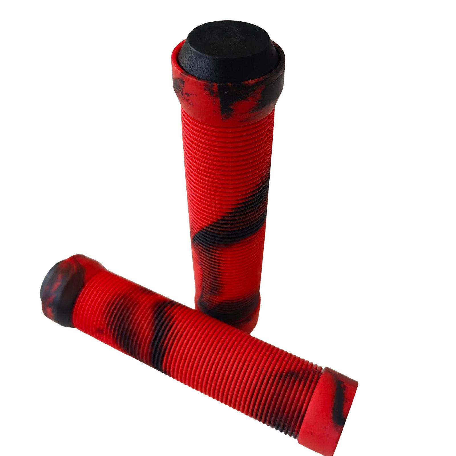 Rubber Mountain Bike Handlebar Grips Anti-Slip Shock-Absorbing Cycling Hand Grips(Red) - Shopkiz.com