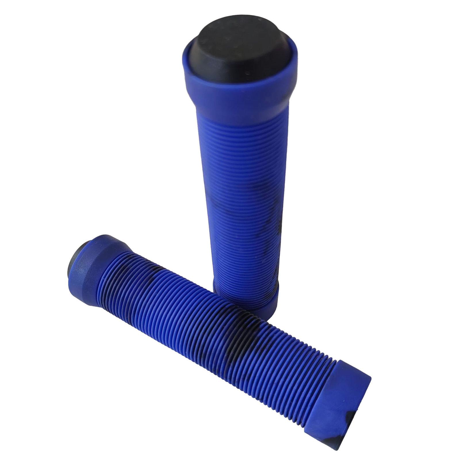 Rubber Mountain Bike Handlebar Grips Anti-Slip Shock-Absorbing Cycling Hand Grips(Dark Blue) - Shopkiz.com