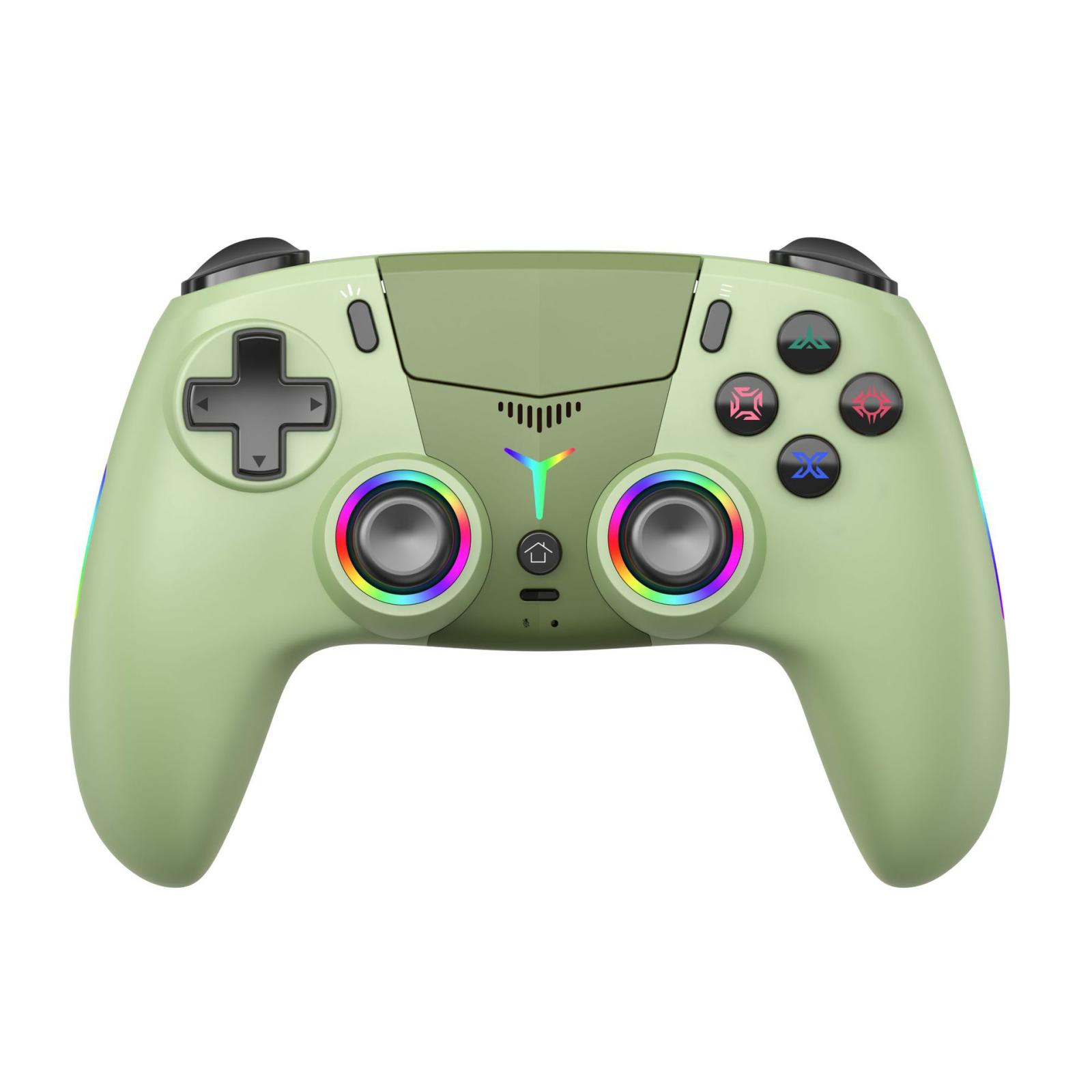 For PS5 Wireless Controller Bluetooth Gamepad With RGB Light, Hall Effect Joy, Back Macro Button(Green) - Shopkiz.com